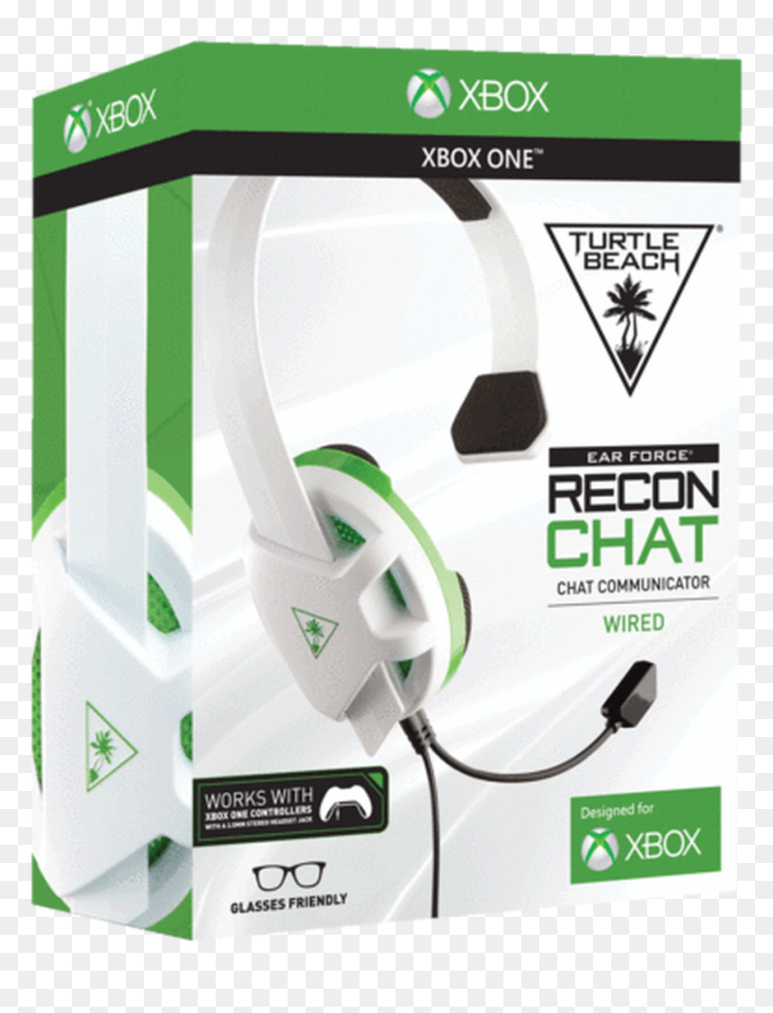 Xbox One Turtle Beach Ear Force Recon Chat Wired Gaming - Turtle Beach Recon Chat Headset, HD Png Download - turtle beach png