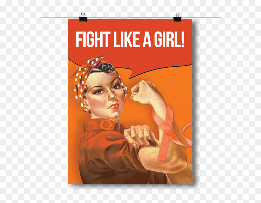 Ms Multiple Sclerosis Awareness - Rosie The Riveter Black And White, HD Png Download - multiple sclerosis png