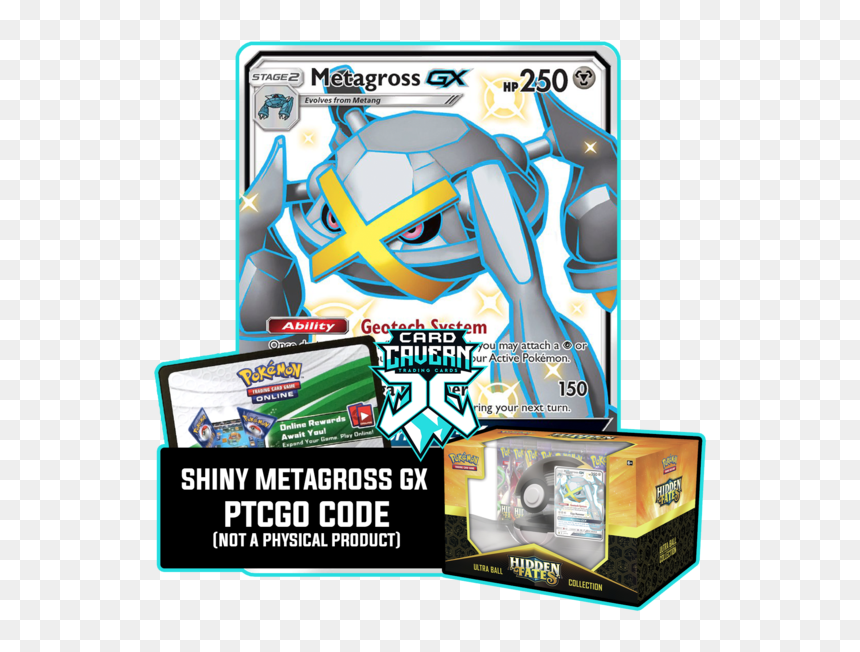Shiny Metagross Hidden Fates, HD Png Download - tapu bulu png