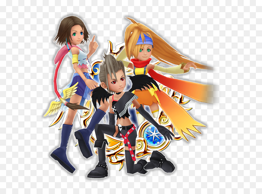 Yuna & Rikku & Paine , Png Download - Yuna Kingdom Hearts, Transparent Png - yuna png