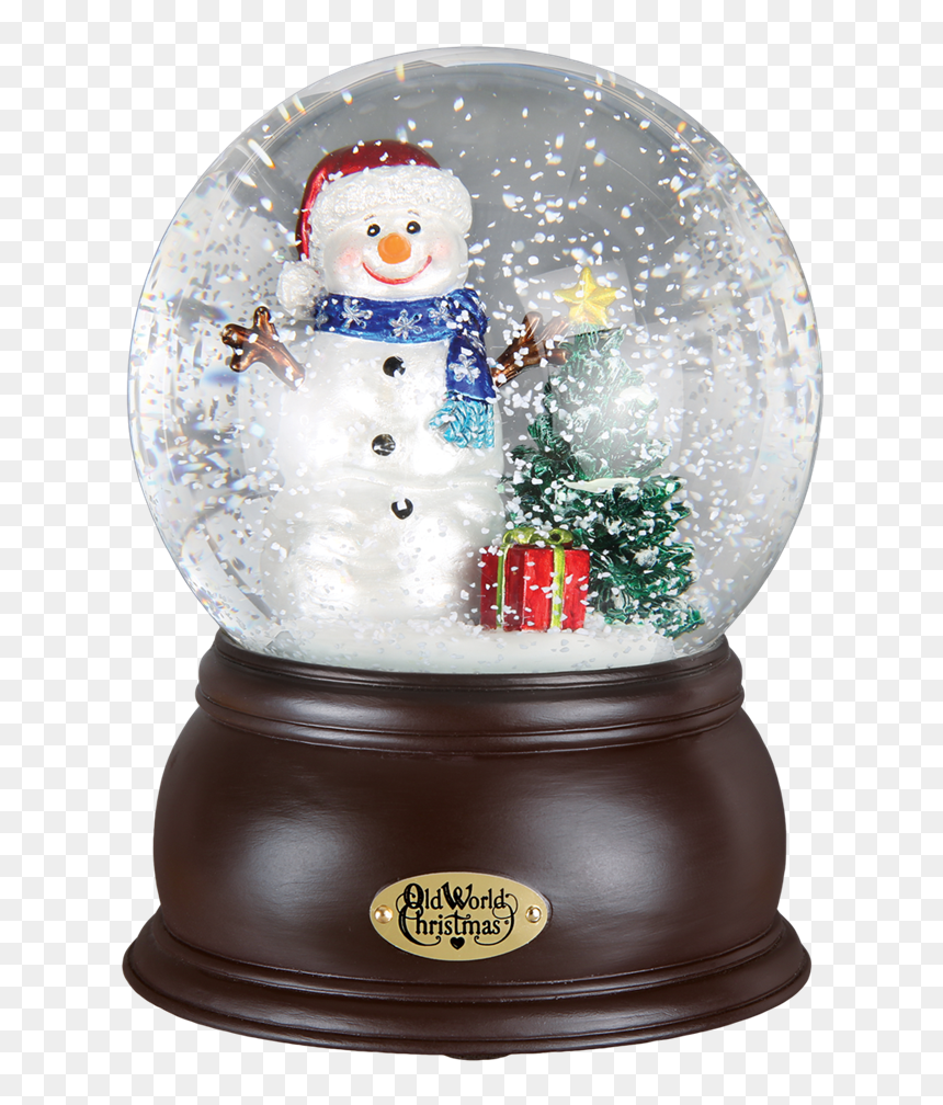 Old World Christmas Happy Snowman Snow Globe - 2019 Christmas Snow Globe, HD Png Download - old globe png