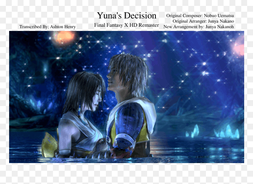 Yuna Tidus Water Scene, HD Png Download - yuna png