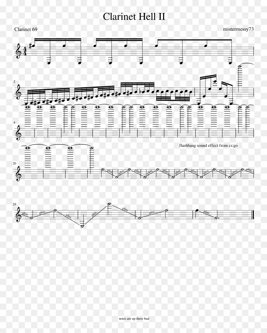 Sheet Music, HD Png Download - flashbang png