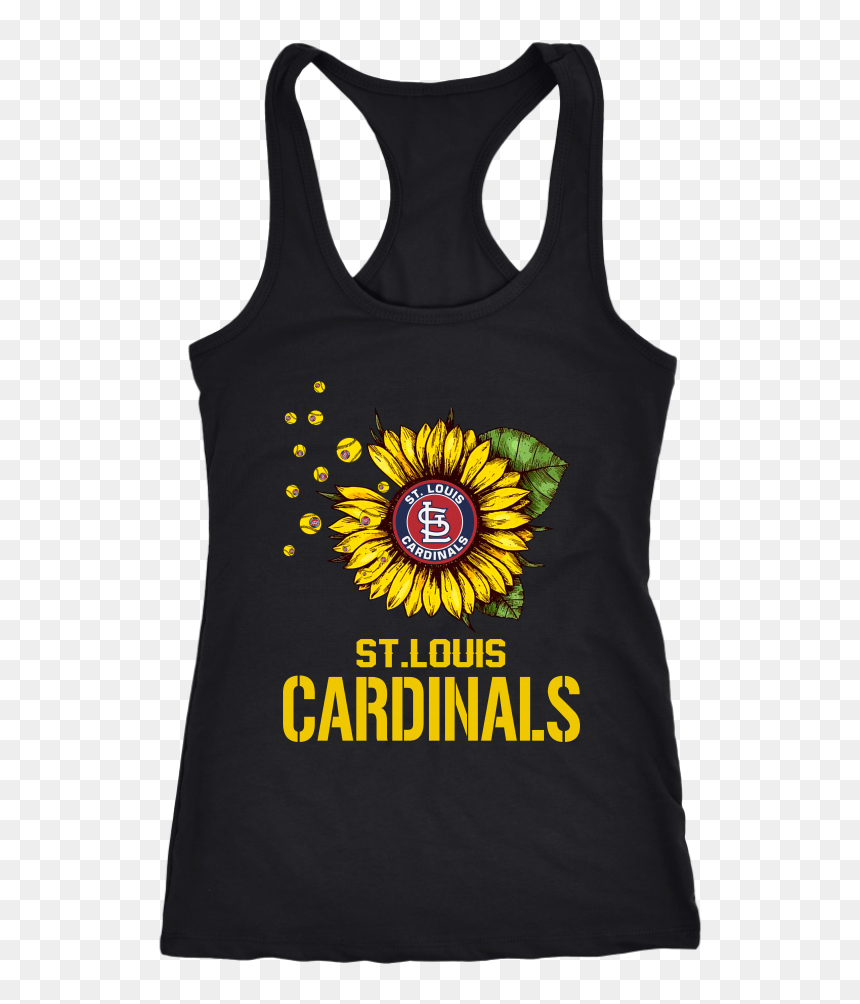 Louis Cardinals Sunflower Baseball Shirts T Shirt Next - Active Tank, HD Png Download - baseball tee png