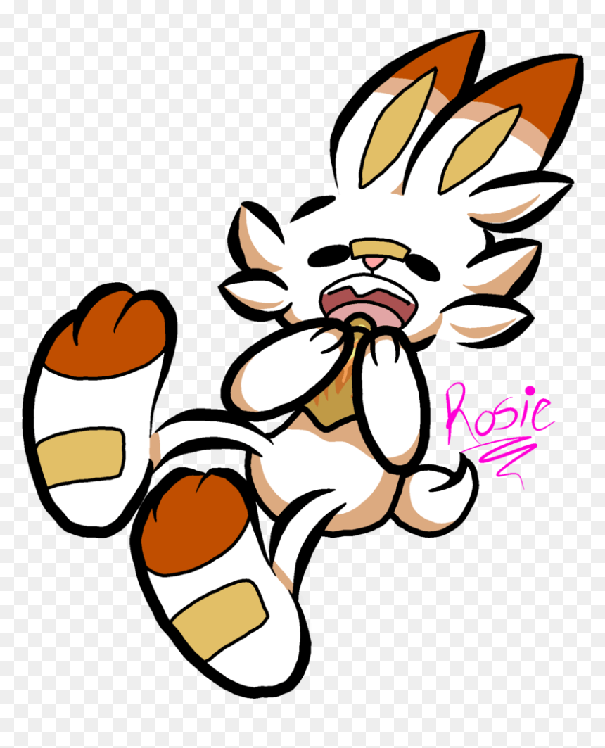 Scorbunny With A Figi Berry, HD Png Download - wynaut png