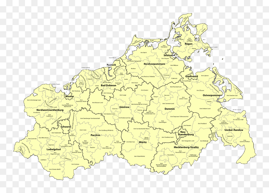 Hamburg Schleswig Holstein Mecklenburg Vorpommern, HD Png Download - germany map png