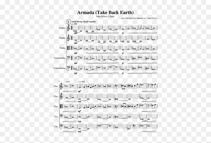 Roxanne Trumpet Sheet Music, HD Png Download - mass effect normandy png