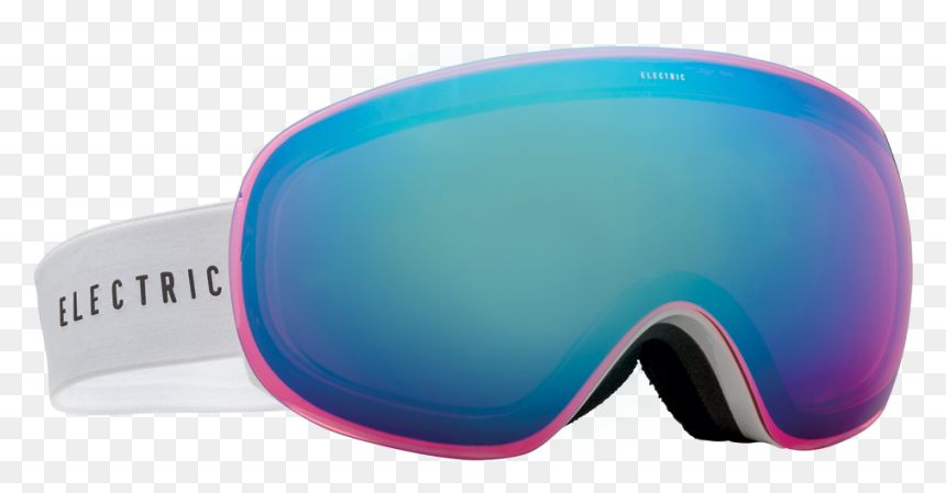 5 Snow Goggle Gloss White W/ Rose Blue Chrome - Diving Equipment, HD Png Download - eg3 png
