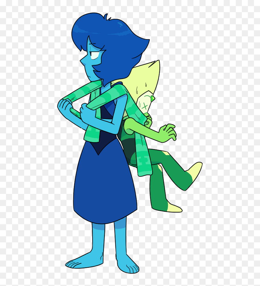 Clothing Green Fictional Character Vertebrate Cartoon - Lapis And Peridot Png, Transparent Png - steven universe lapis png