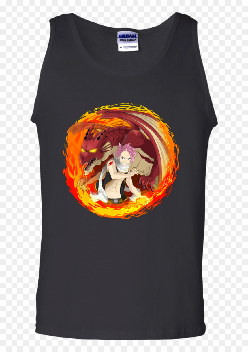 Fire Natsu Fairy Tail Tank Top - T-shirt, HD Png Download - fairy tail gray png