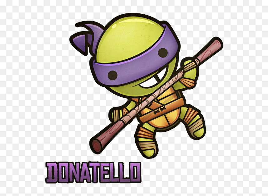 The Scientist, Inventor, Engineer, And Technological - Teenage Mutant Ninja Turtles Cartoon Mini, HD Png Download - bo staff png