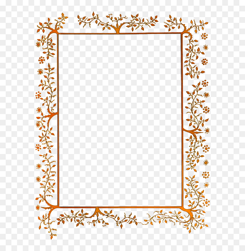 Vintage Border Hd Transparent, HD Png Download - leafy png