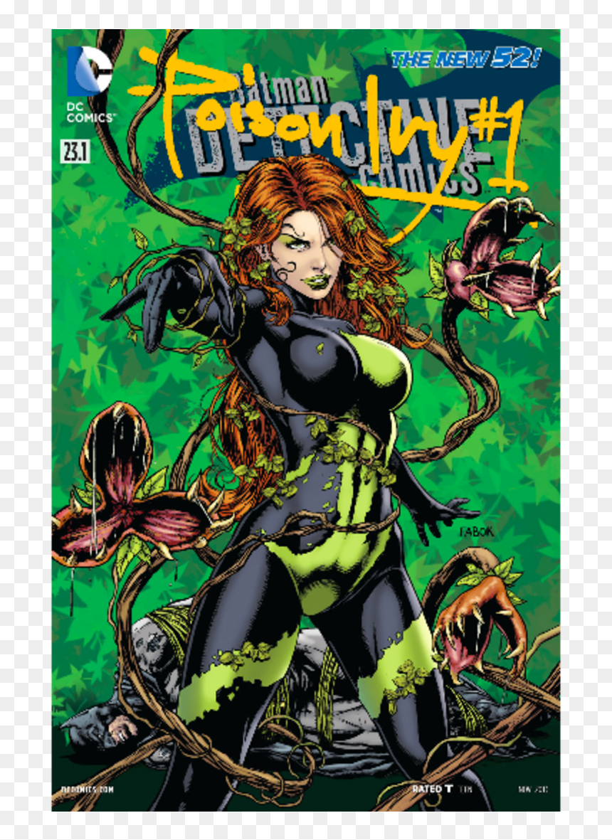 Detective Comics #23.1 Poison Ivy, HD Png Download - comic book png