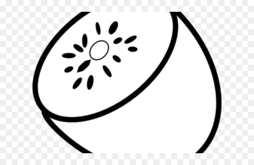 Kiwi Black And White, HD Png Download - kiwi png