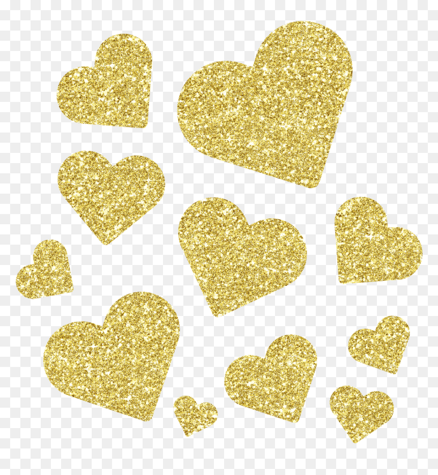 Heart, HD Png Download - gold sparkle png