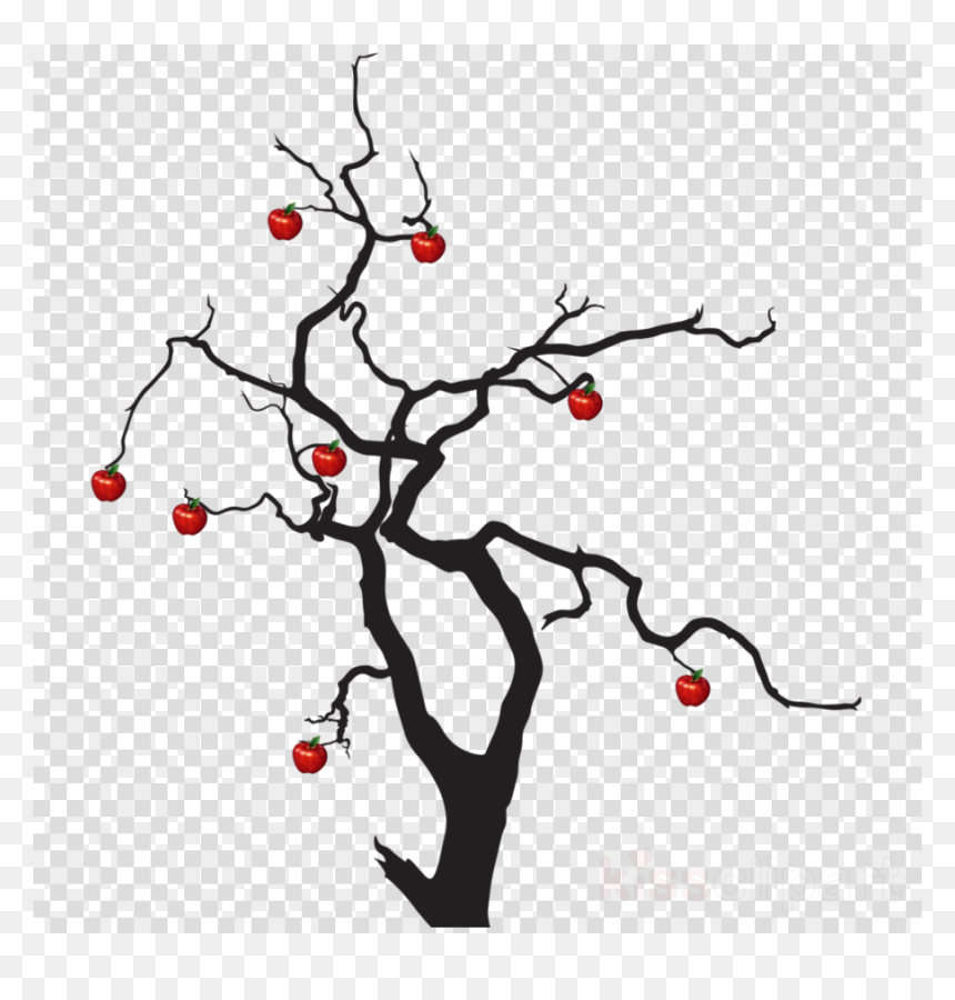 Tree Png Clipart Black And White, Transparent Png - spooky forest.png