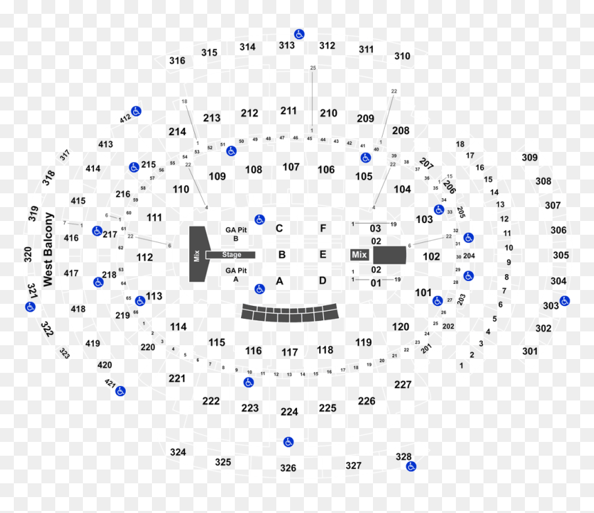 Madison Square Garden General Admission Floor Ga5, HD Png Download - post malone png