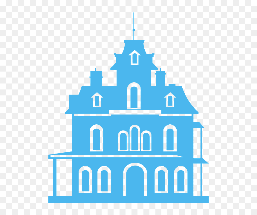 Pink House Silhouette, HD Png Download - house silhouette png