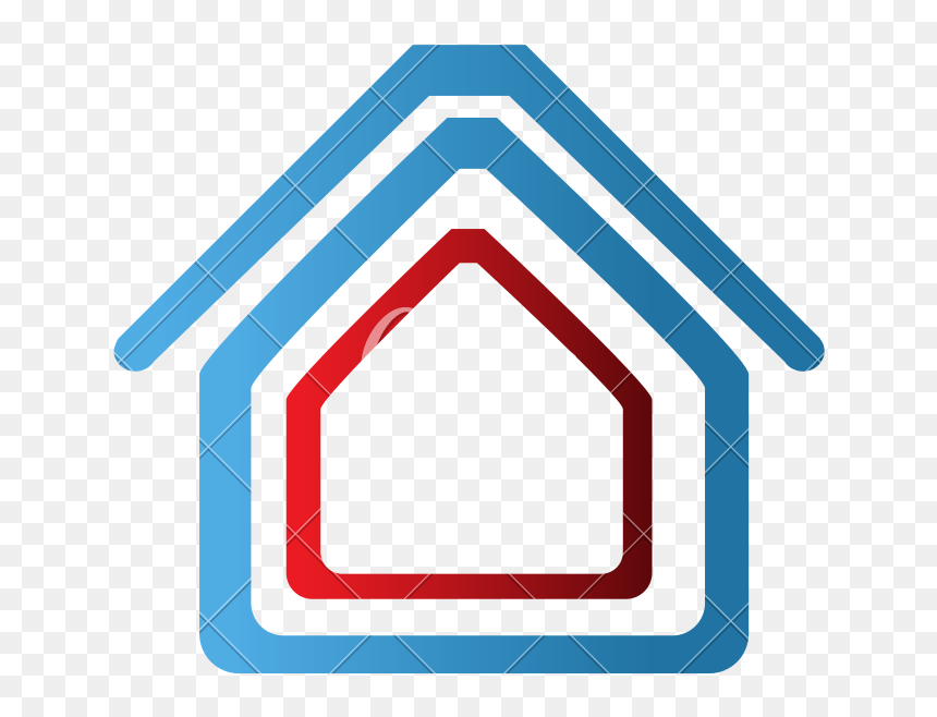 Silhueta De Casa Colorida, HD Png Download - house silhouette png