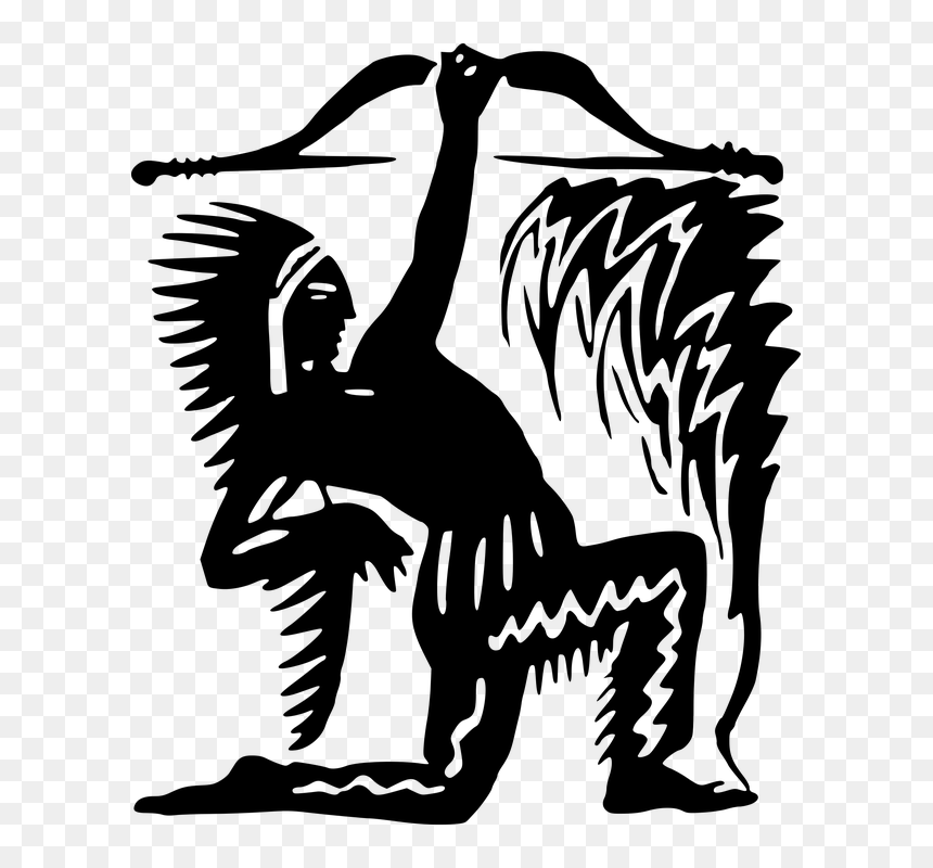 Silhouette Native American Vector, HD Png Download - house silhouette png