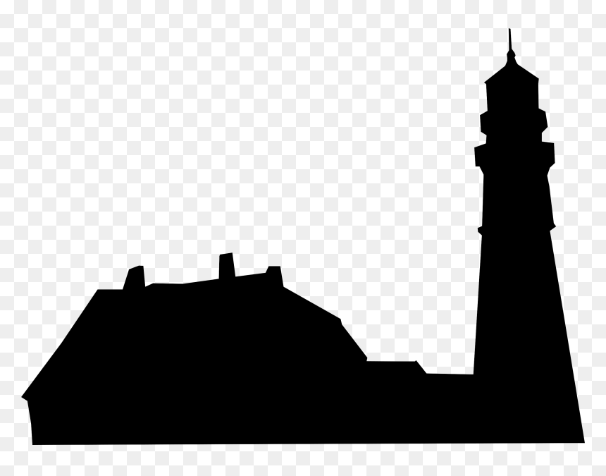 Portland Head Light Silhouette, HD Png Download - house silhouette png