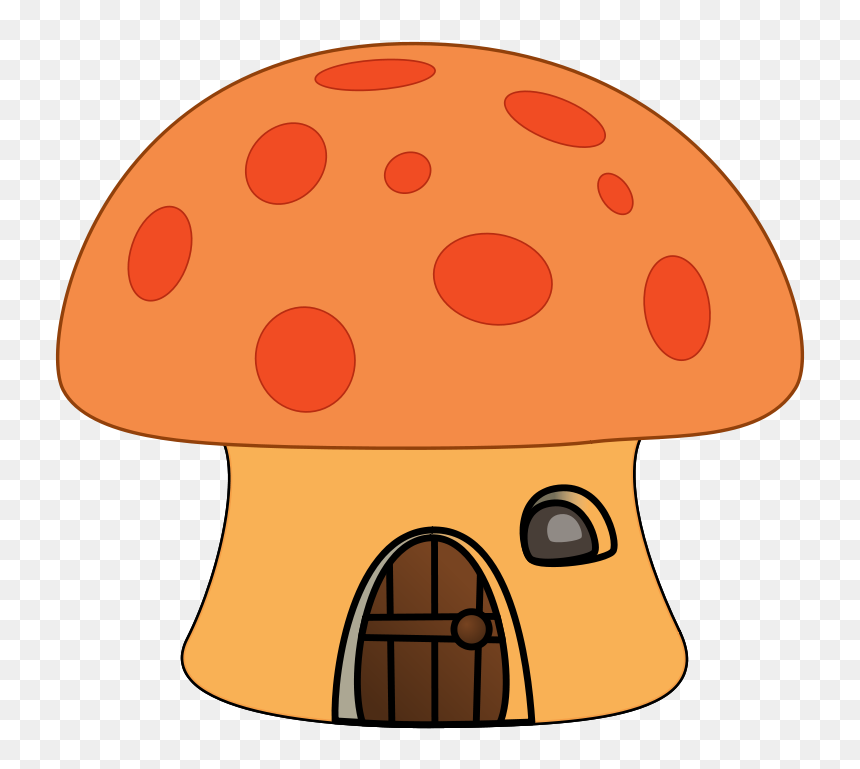 Mushroom House Clipart, HD Png Download - mario mushroom png