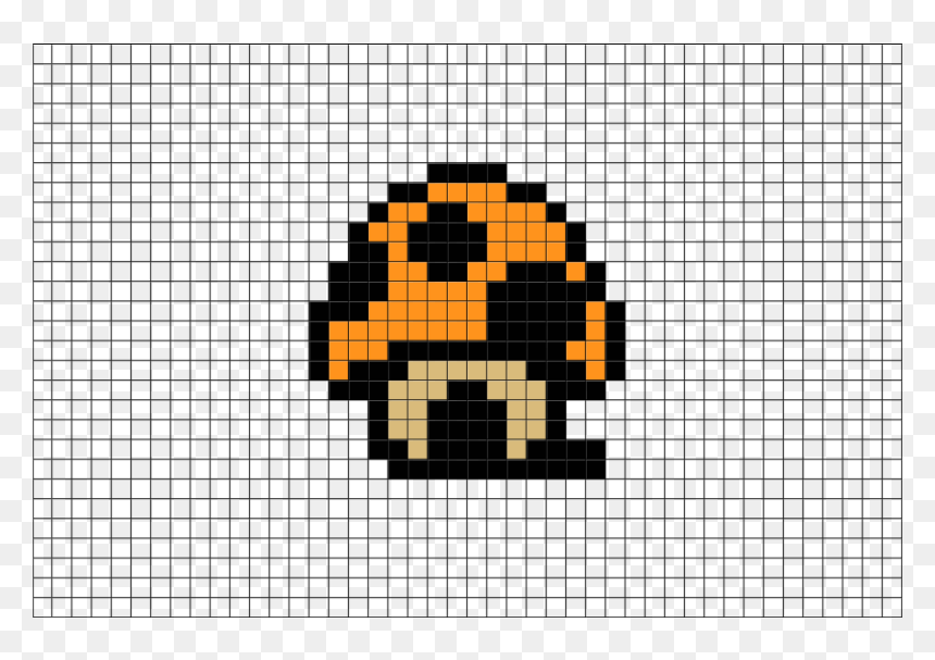 Pokemon Pixel Art Chikorita, HD Png Download - mario mushroom png
