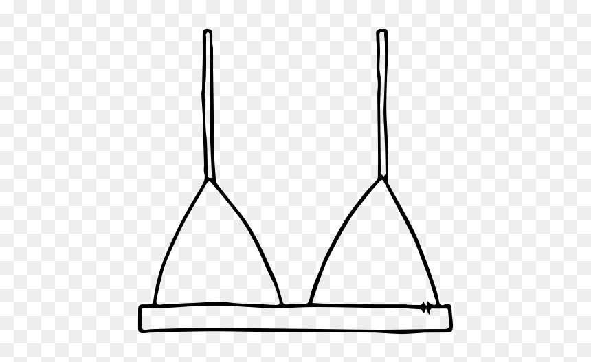 Brassiere, HD Png Download - black triangle png