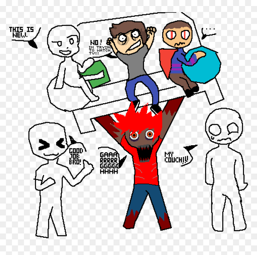 Draw The Squad Lifting Couch, HD Png Download - zombie hand png