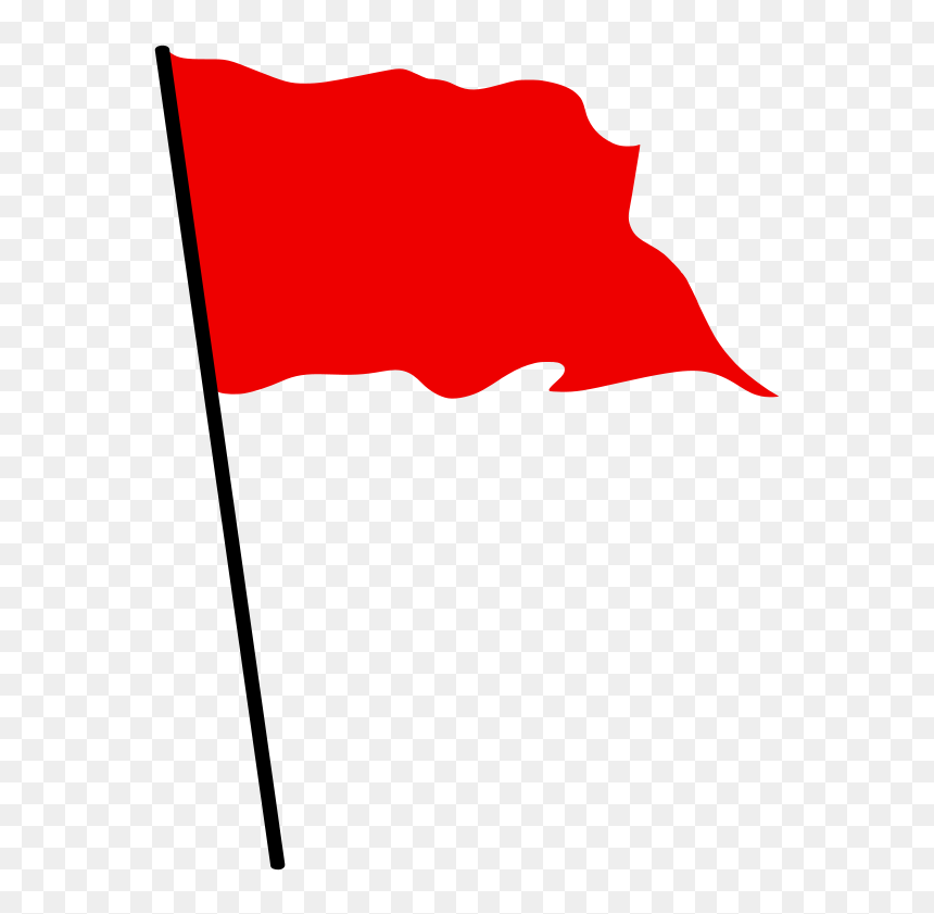 Red Waving Flag, HD Png Download - red flag png