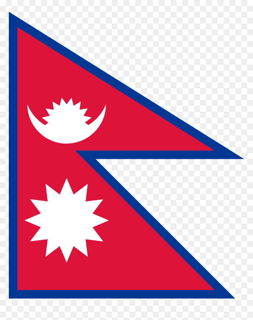 Nepalese Flag, HD Png Download - red flag png