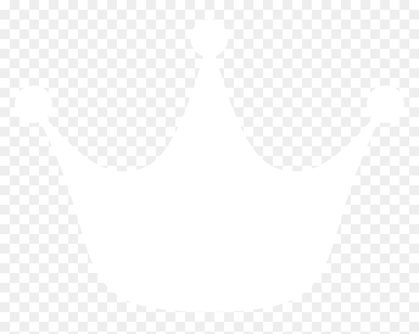 White Crown Silhouette Transparent, HD Png Download - crown silhouette png