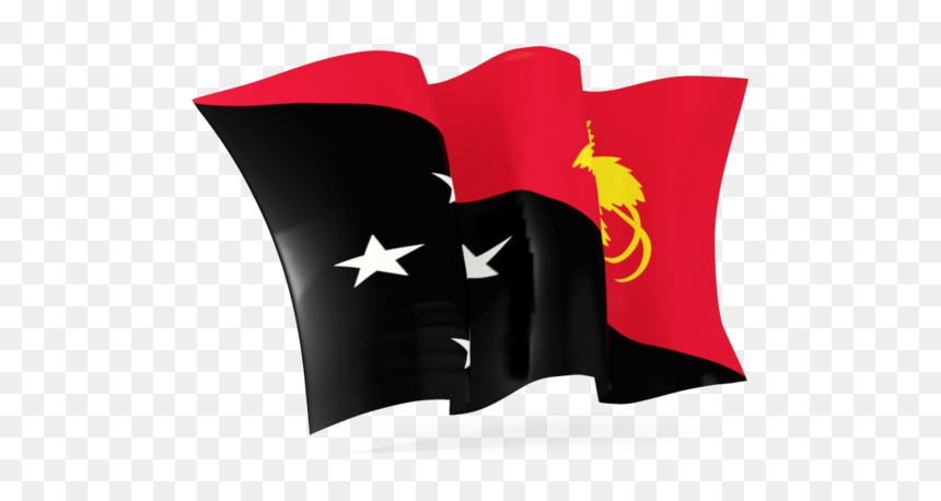 Papua New Guinea Moving Flag, HD Png Download - red flag png