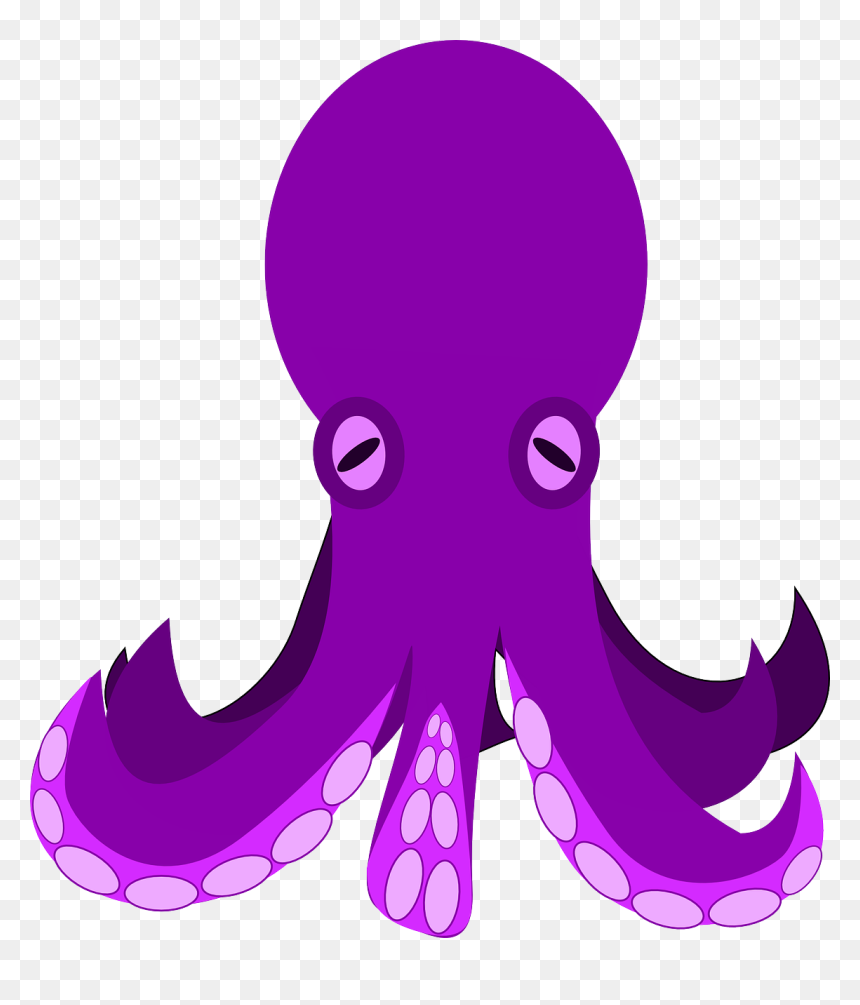 Purple Octopus Clipart, HD Png Download - tentacles png