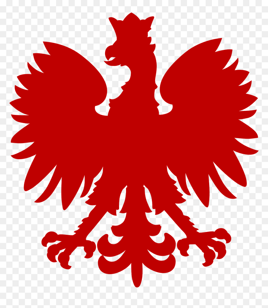 Red Polish Eagle, HD Png Download - crown silhouette png