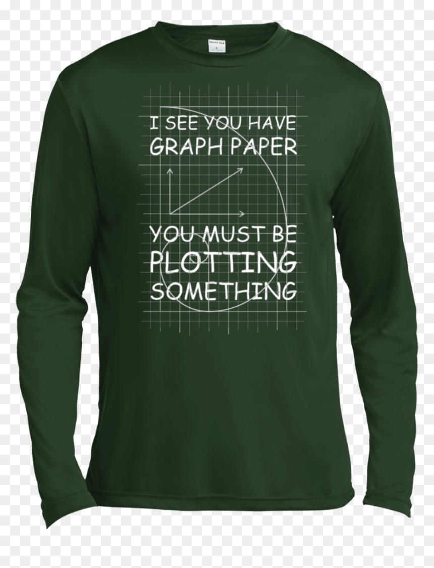 Long-sleeved T-shirt, HD Png Download - graph paper png