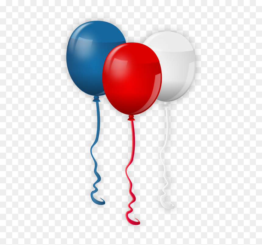 Blue Red White Balloon, HD Png Download - labor day png
