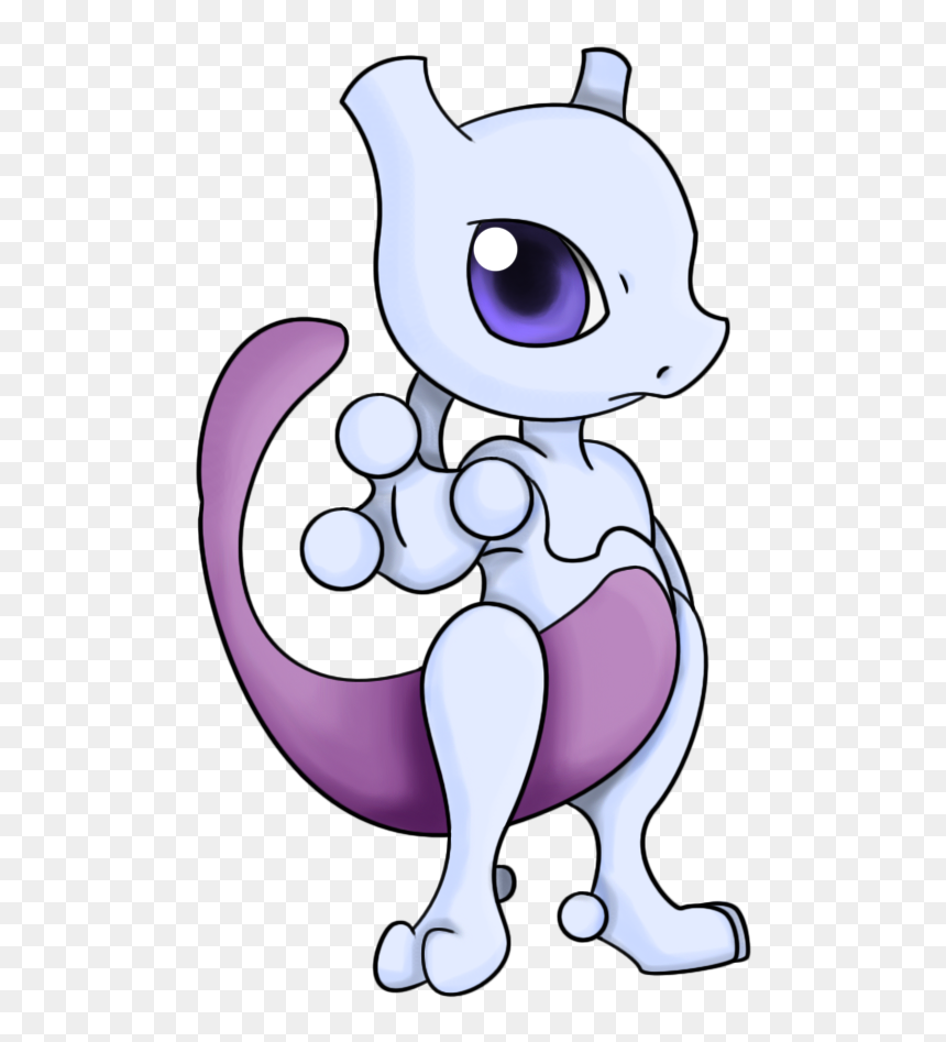 Mewtwo Chibi, HD Png Download - mewtwo png