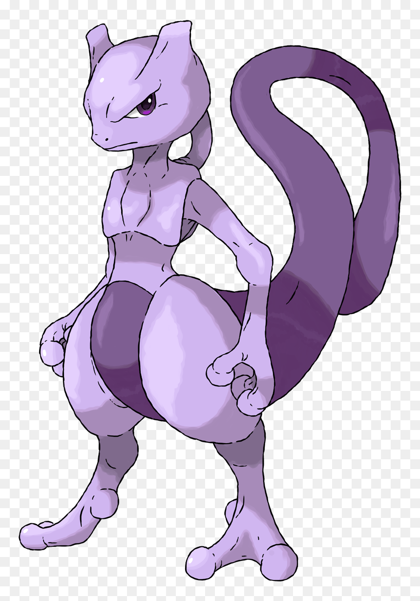 Cartoon, HD Png Download - mewtwo png