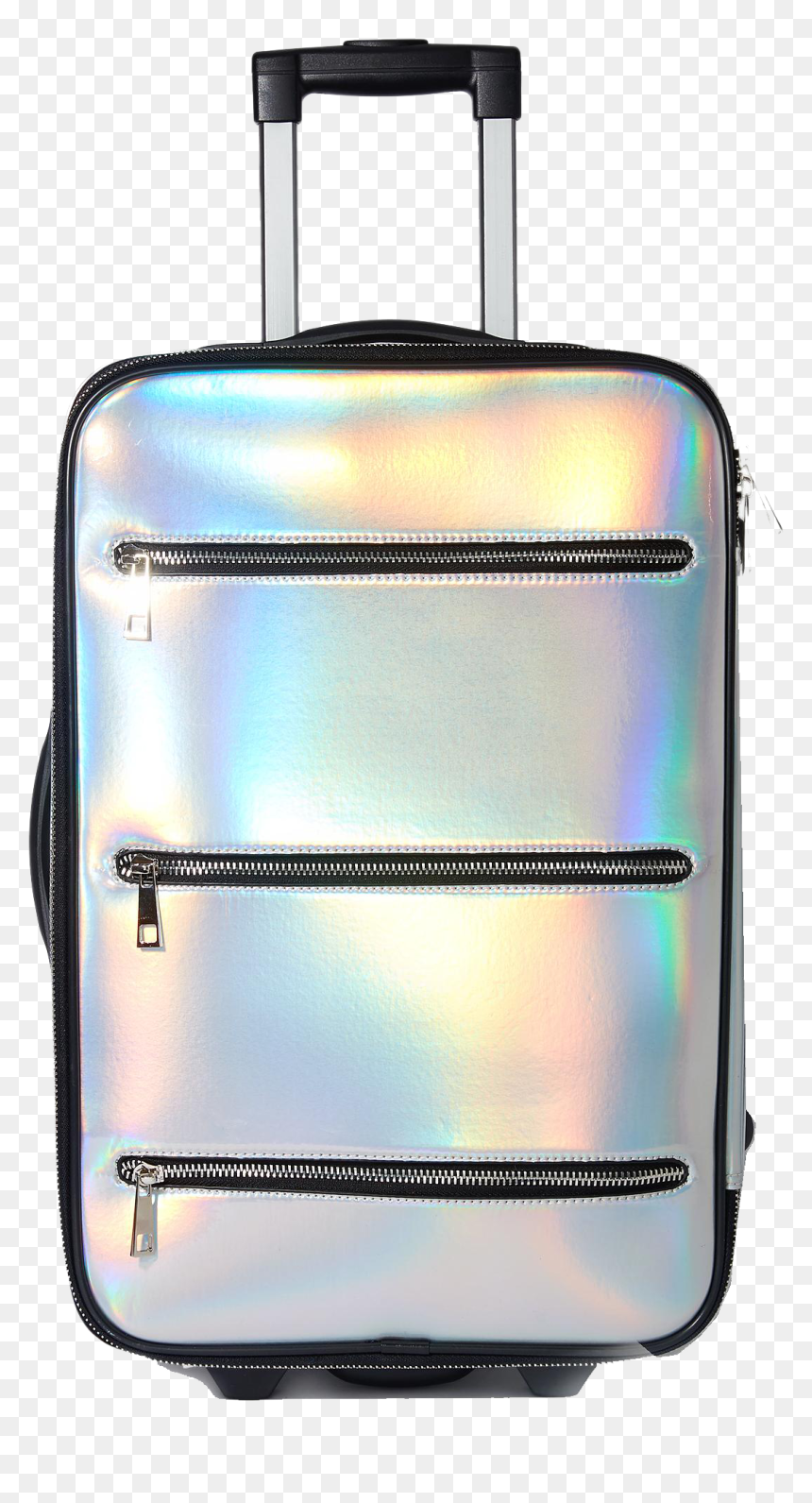 Holographic Luggage, HD Png Download - suitcase png