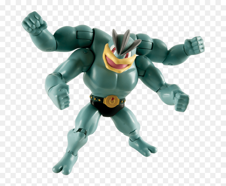 Pokemon Tomy Machamp, HD Png Download - mewtwo png