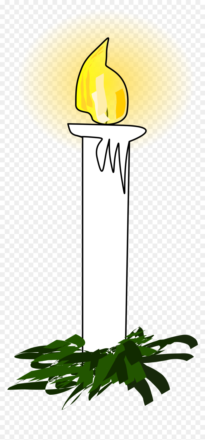 Baptism Candle Clip Art, HD Png Download - christmas light png