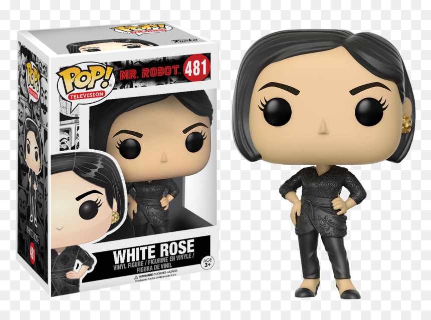 Mr Robot White Rose Funko Pop, HD Png Download - mr robot png