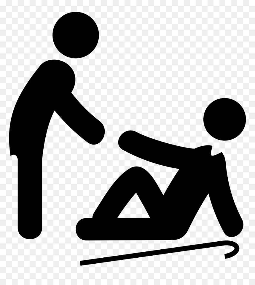 Man Lifting An Old Man - Aider À Se Relever, HD Png Download - old guy png