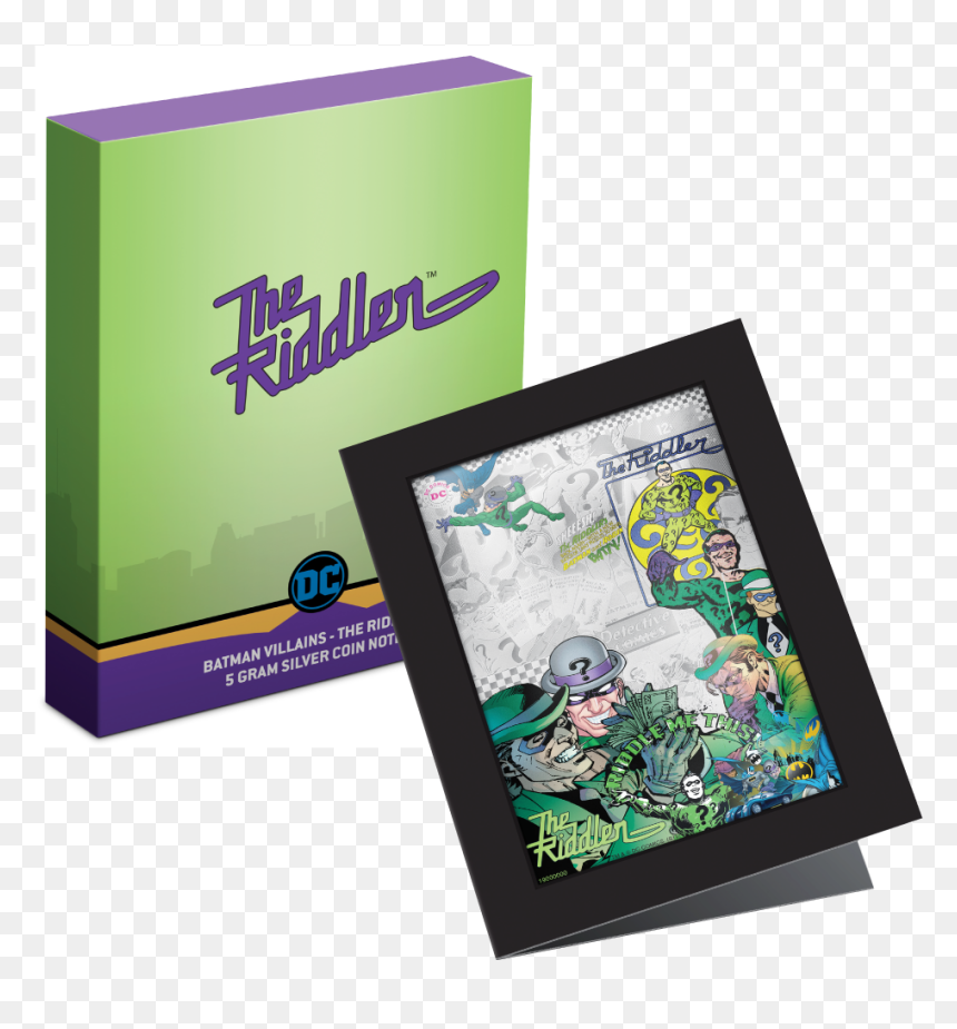 Silver Numis Dc Batman Villains The Riddler 2019 5 - Niue 2019 Batman Villains, HD Png Download - the riddler png