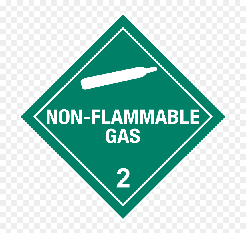Non Flammable Placard, HD Png Download - hazmat png