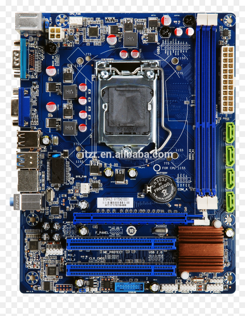 Esonic B75 Motherboard , Lga 1155 Socket ,ddr 3, 2xpci - 1155 Socket, HD Png Download - ddr png