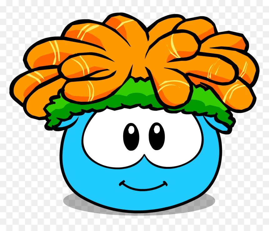 The Workout Curl In Puffle Interface - Club Penguin Puffle Azul, HD Png Download - puffle png