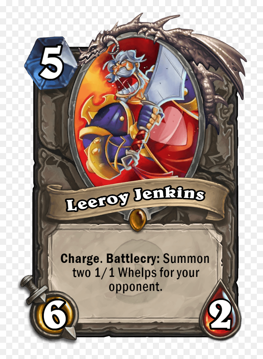 Leeroy Jenkins, HD Png Download - hearthstone cards png