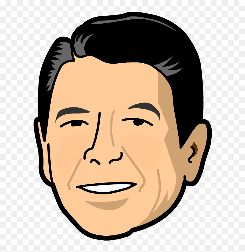 Clip Arts Related To - Cartoon Pictures Of Ronald Reagan, HD Png Download - reagan png